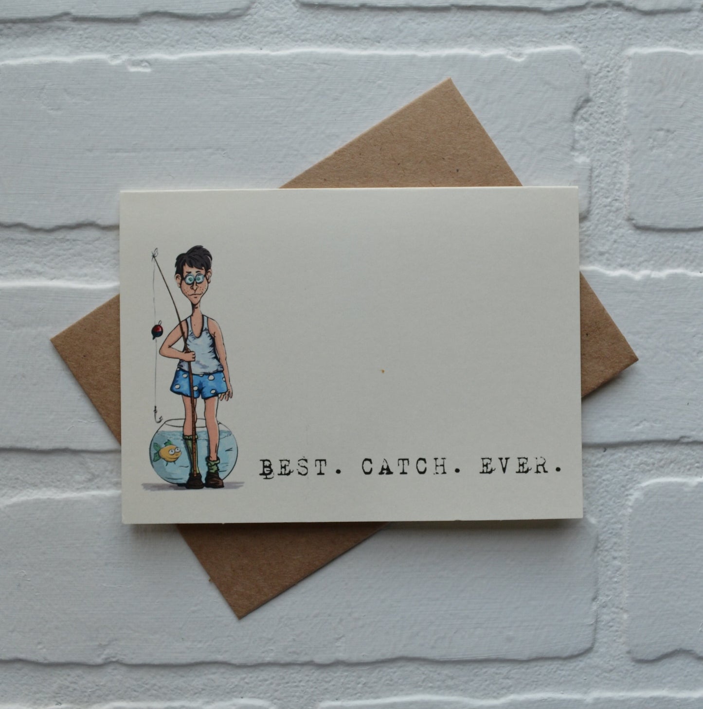 BEST CATCH EVER | Fishing Card | Love | Happy Valentine's Day Greeting Cards