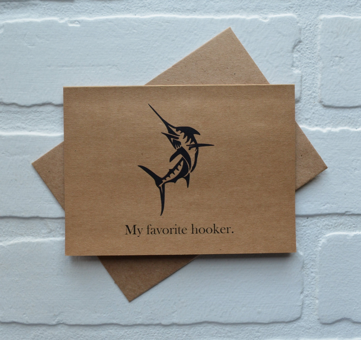 MY FAVORITE HOOKER | Fishing Card | Love | Happy Valentine's Day Greeting Cards