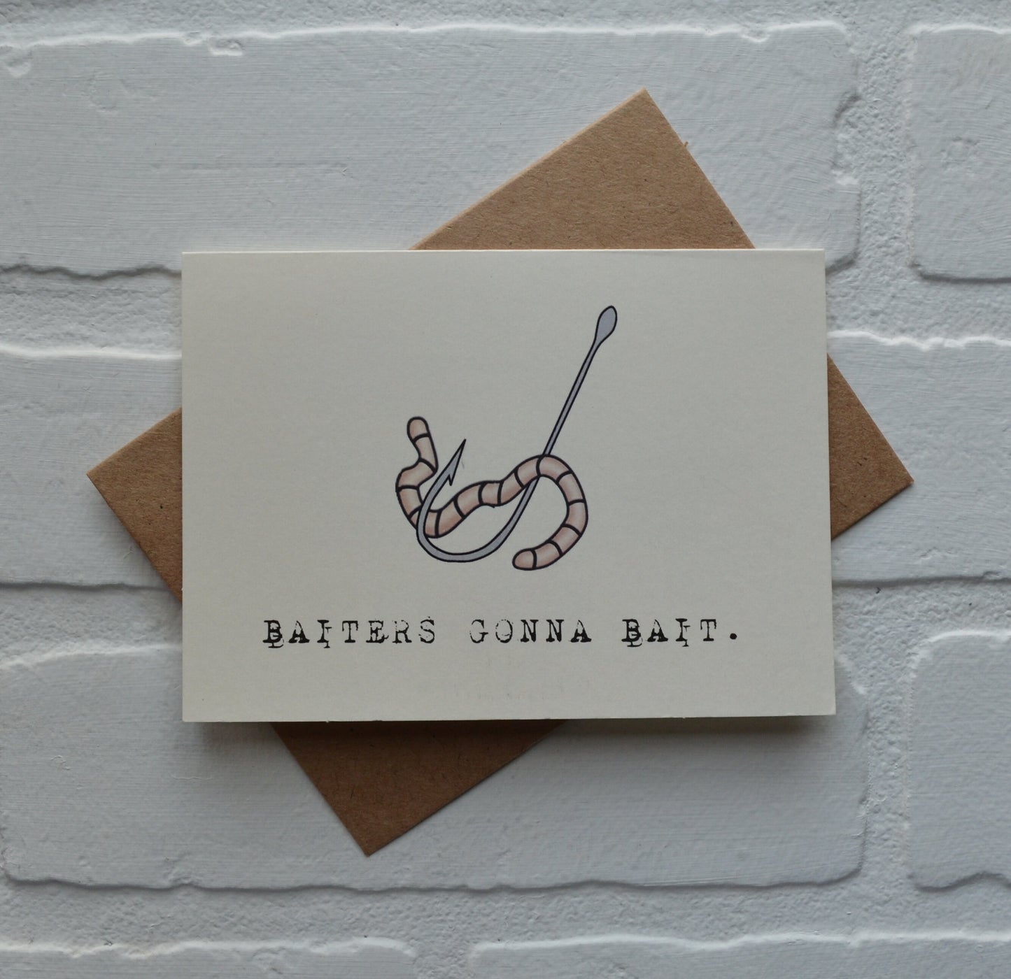 BAITERS GONNA BAIT | Fishing Card | Love | Happy Valentine's Day Greeting Cards