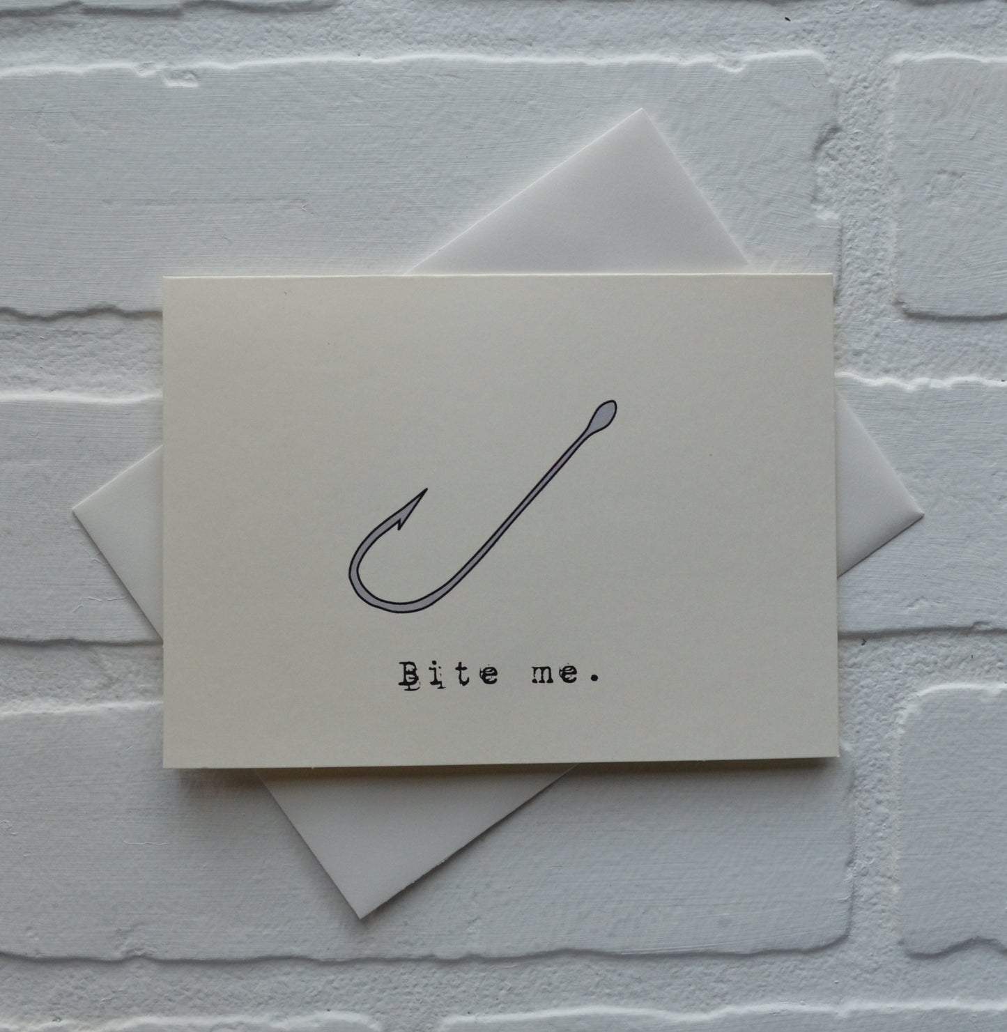 BITE ME | Fishing Card | Love | Happy Valentine's Day Greeting Cards