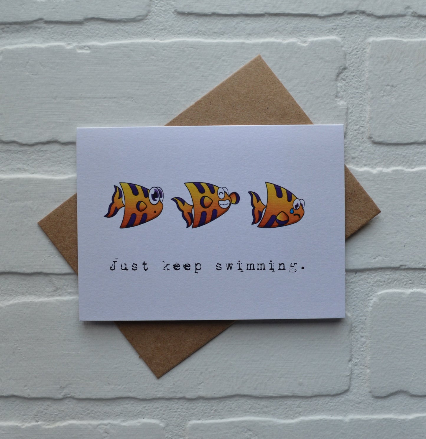 Just keep swimming | Fishing Card | Love | Happy Valentine's Day Greeting Cards