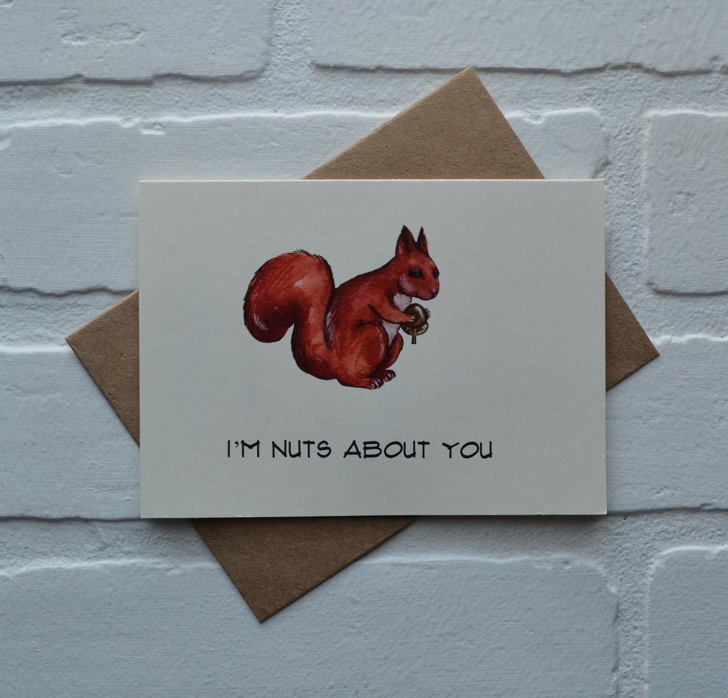 I'm nuts about you | Happy Valentine's Day Greeting Cards | Love Card | Pun