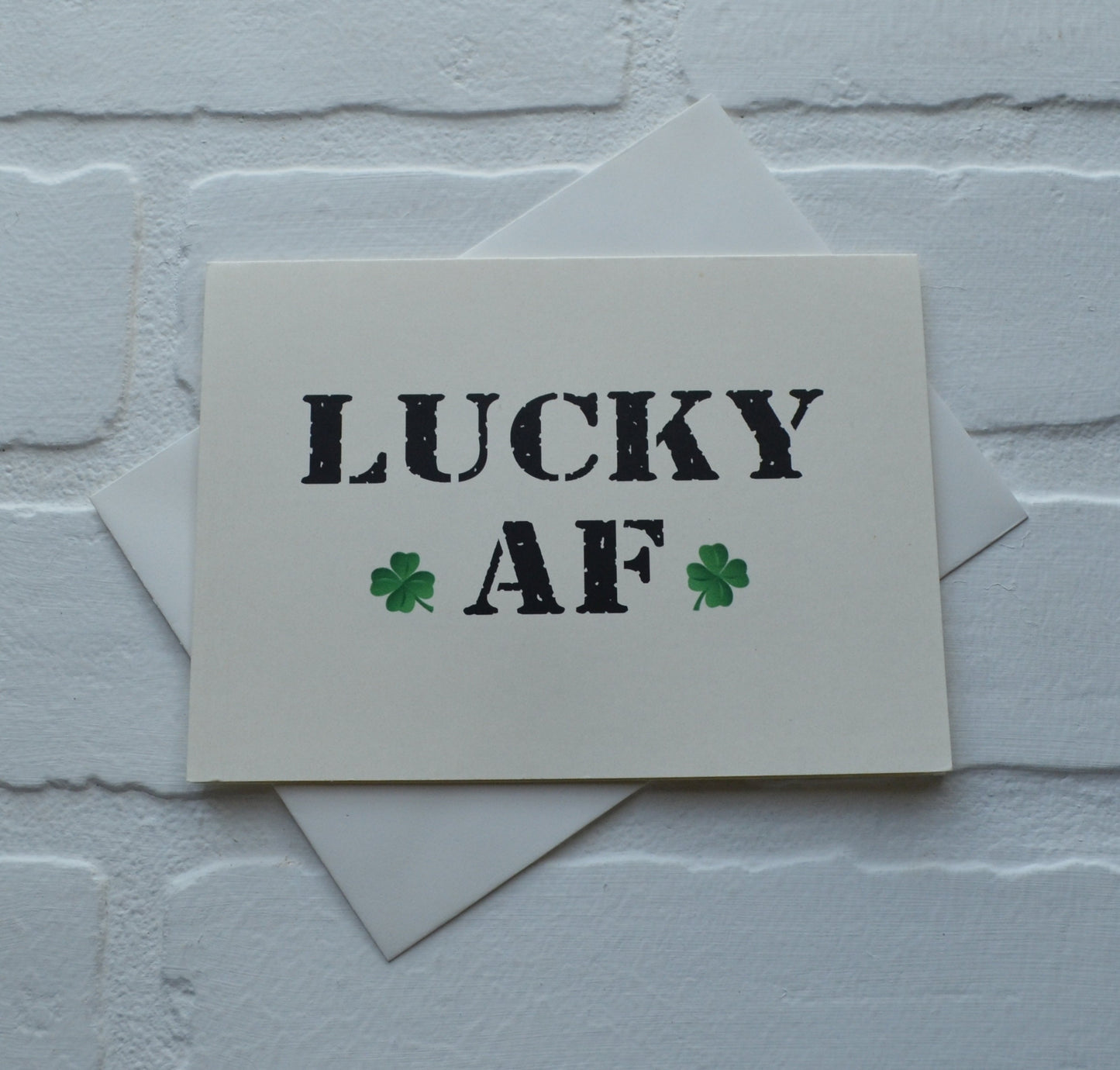 LUCKY AF | Happy St. Patrick's Day greeting cards