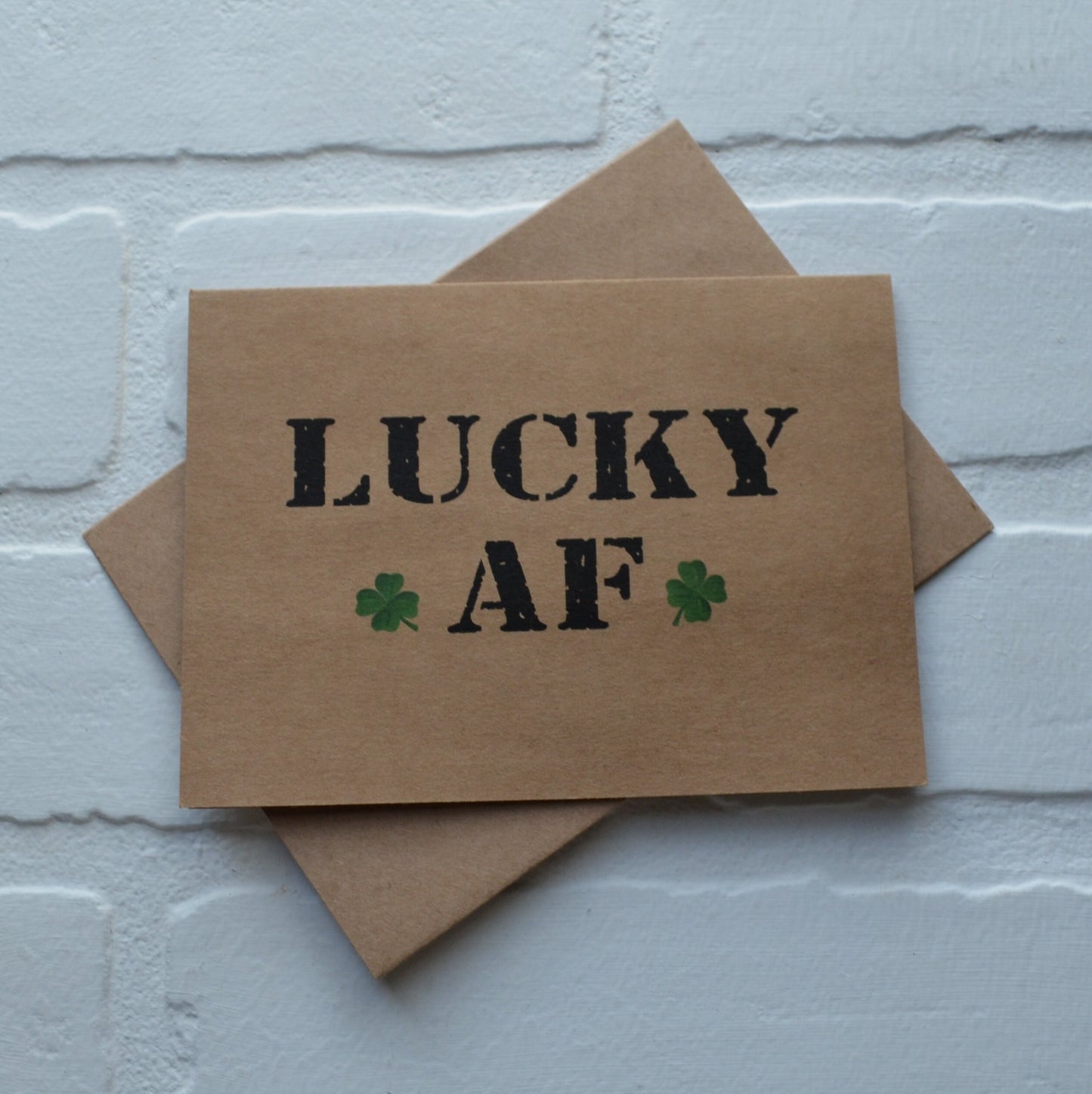 LUCKY AF | Happy St. Patrick's Day greeting cards