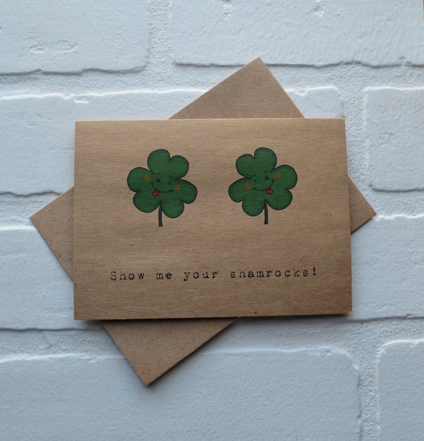 SHOW ME your SHAMROCKS | Happy St. Patrick's Day greeting cards