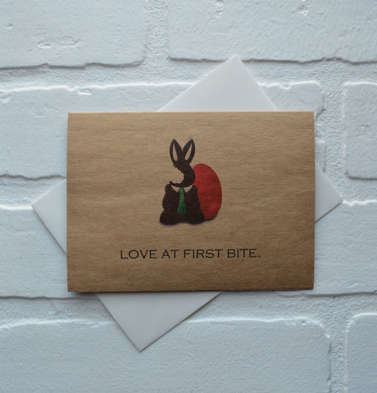 Love at first bite | Happy Easter Greeting Cards | Love Card