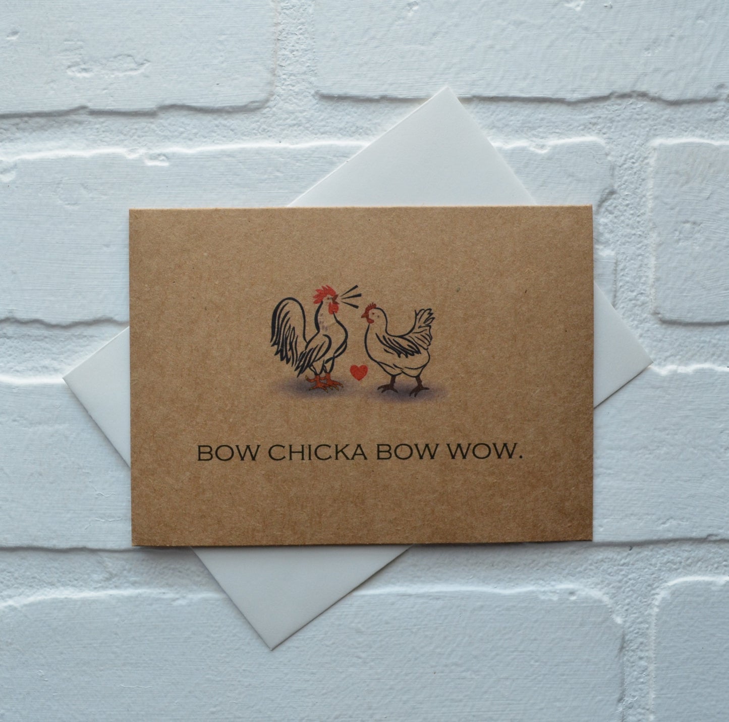 BOW CHICKA BOW WOW | Happy Easter Greeting Cards | Love Card