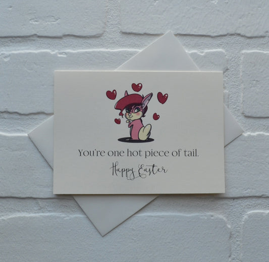 Hot piece of tail | Happy Easter Greeting Cards