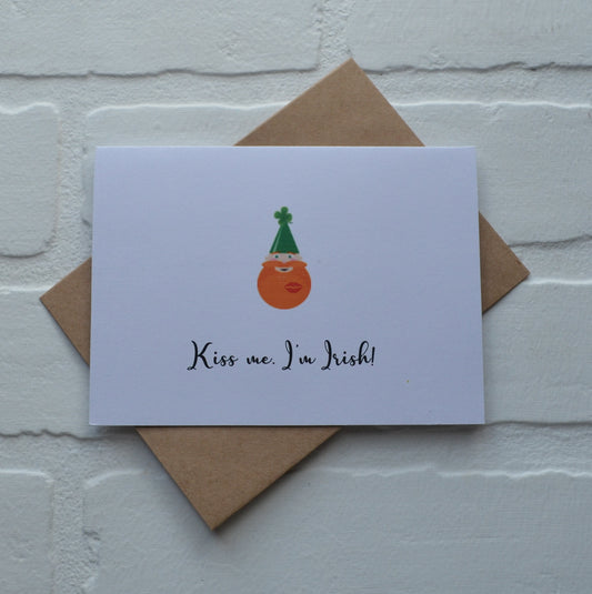 KISS ME I'm IRISH | Happy St. Patrick's Day greeting cards