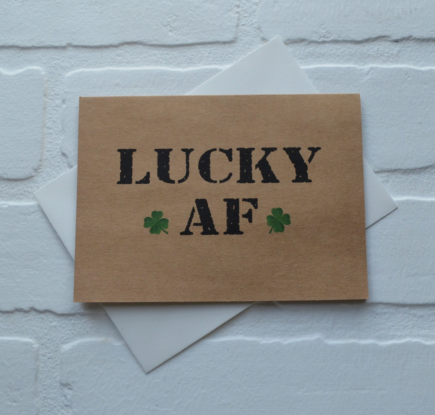 LUCKY AF | Happy St. Patrick's Day greeting cards