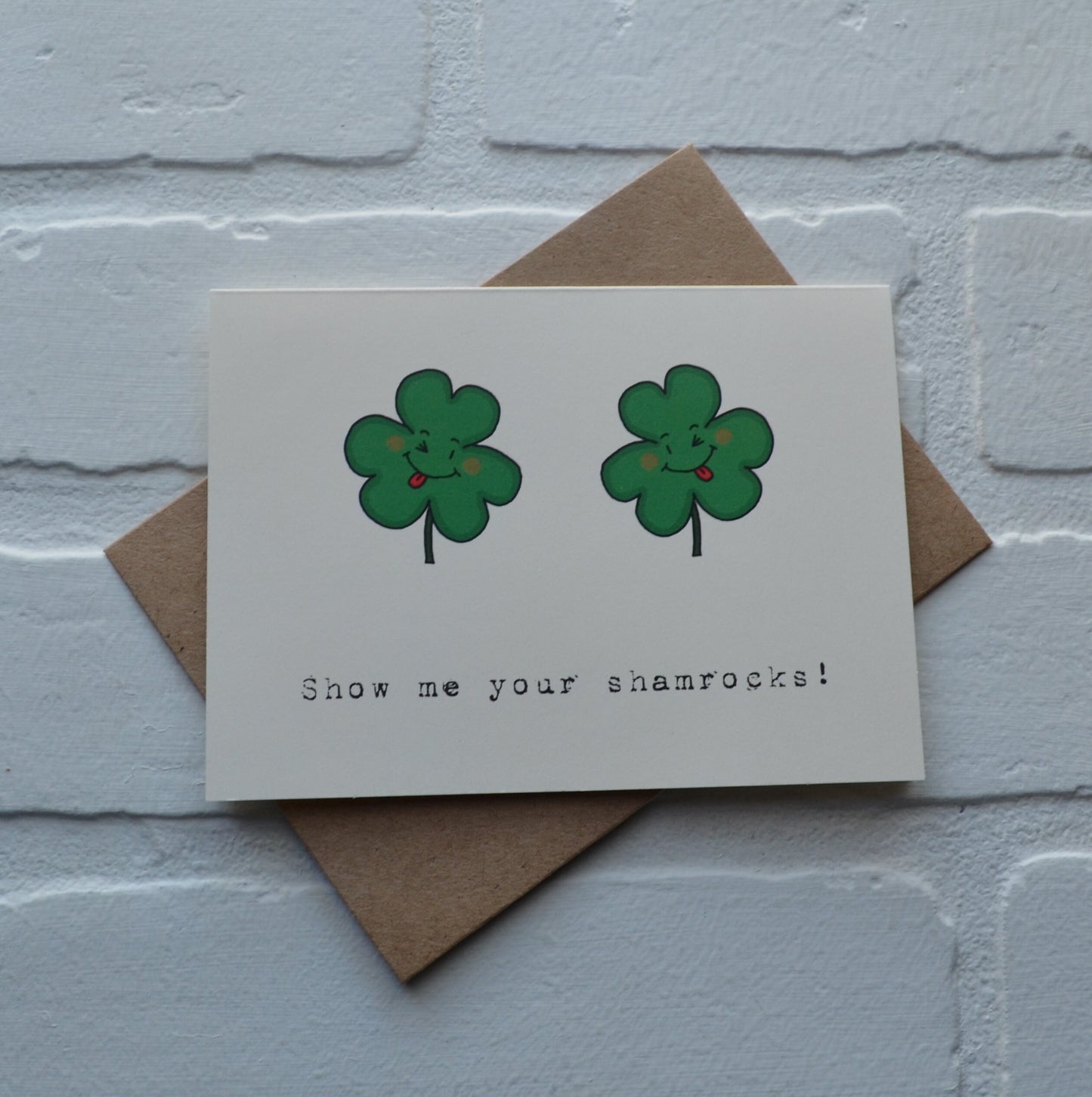 SHOW ME your SHAMROCKS | Happy St. Patrick's Day greeting cards