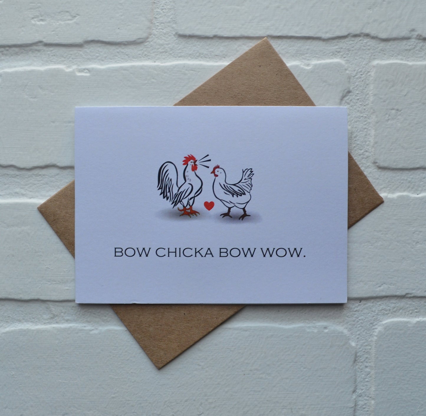 BOW CHICKA BOW WOW | Happy Easter Greeting Cards | Love Card