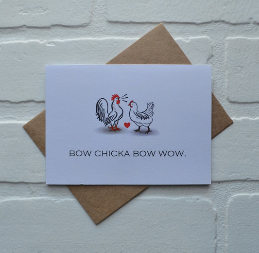 BOW CHICKA BOW WOW | Happy Easter Greeting Cards | Love Card