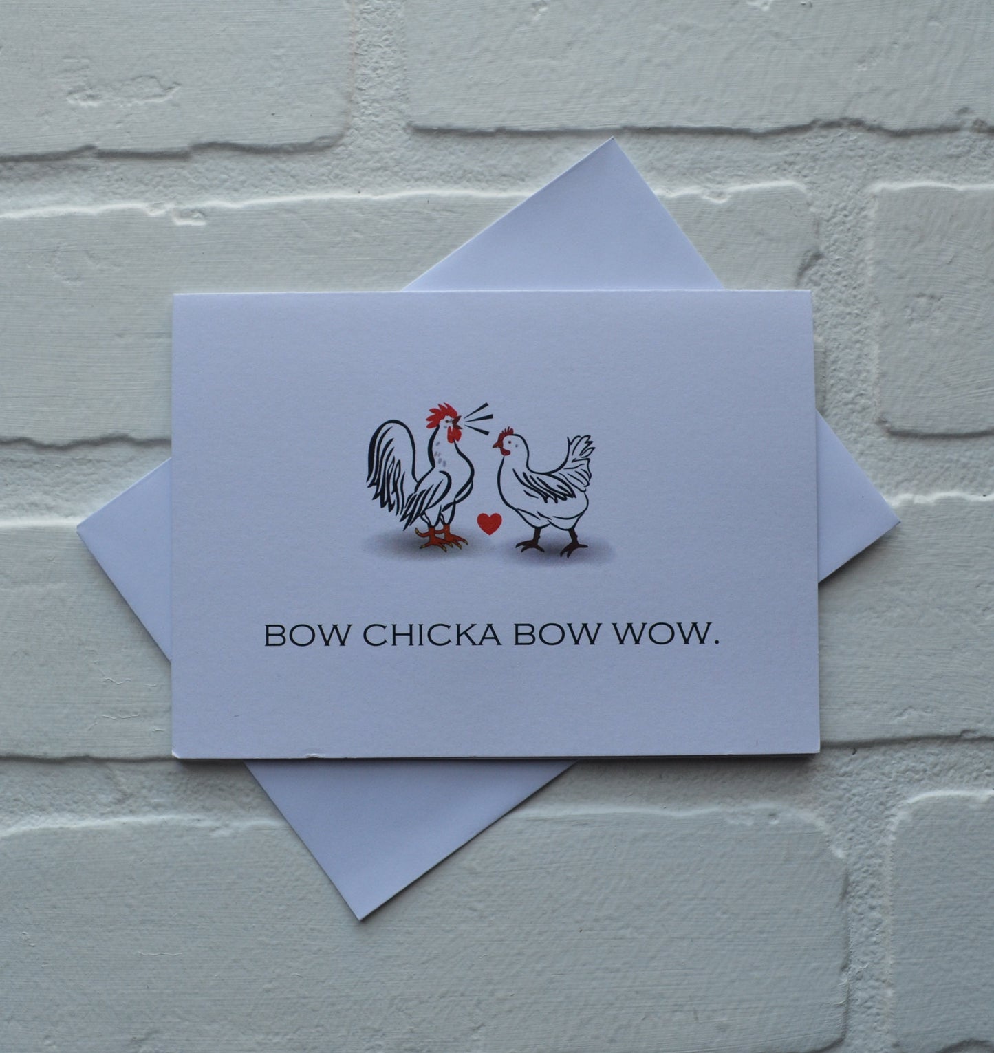 BOW CHICKA BOW WOW | Happy Easter Greeting Cards | Love Card