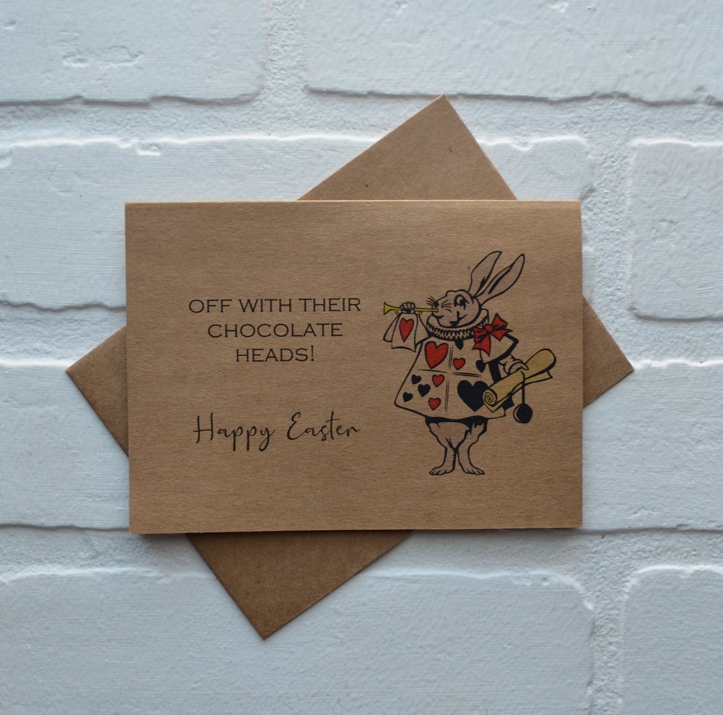Off with their chocolate heads | Happy Easter Greeting Cards