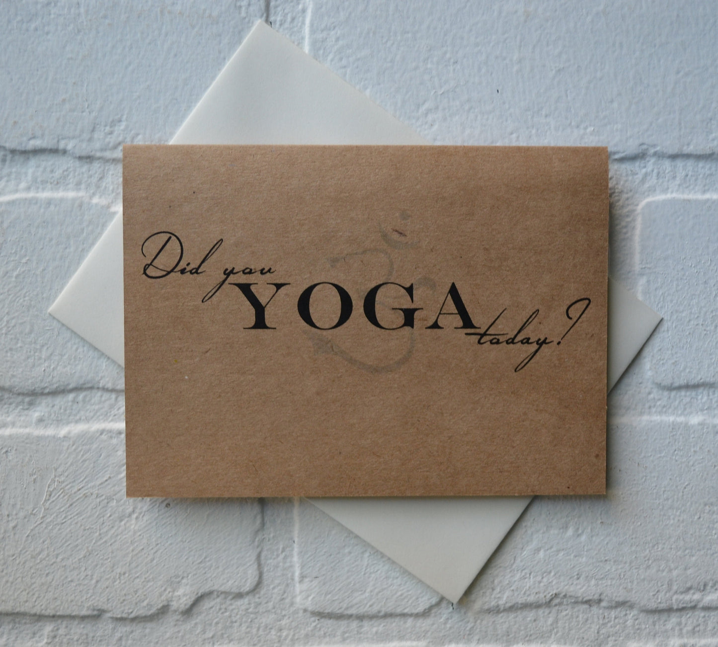 Yoga o'clock | breathe | be in harmony | born to be real | yoga greeting cards