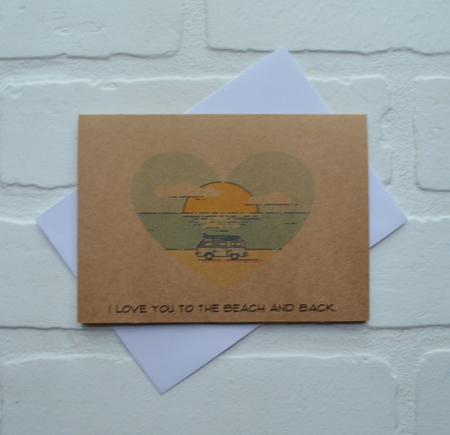 I love you to the beach and back | Happy Valentine's Day Greeting Cards | Love Card