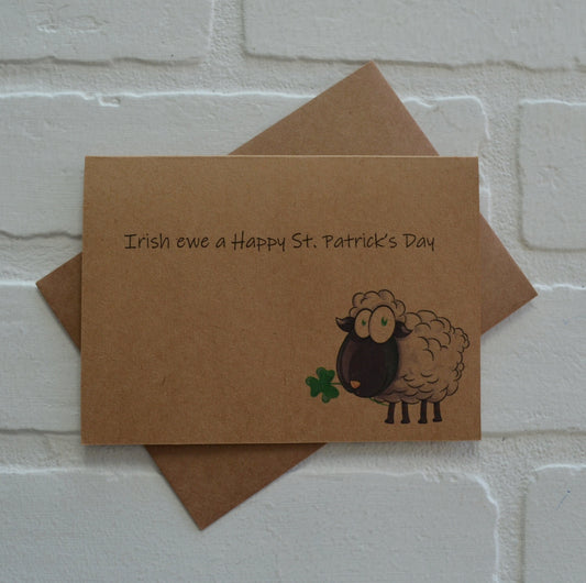IRISH EWE a Happy St. Patrick's Day greeting cards