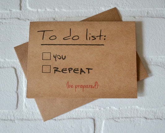 To do list | Happy Valentine's Day Greeting Cards | Love Card