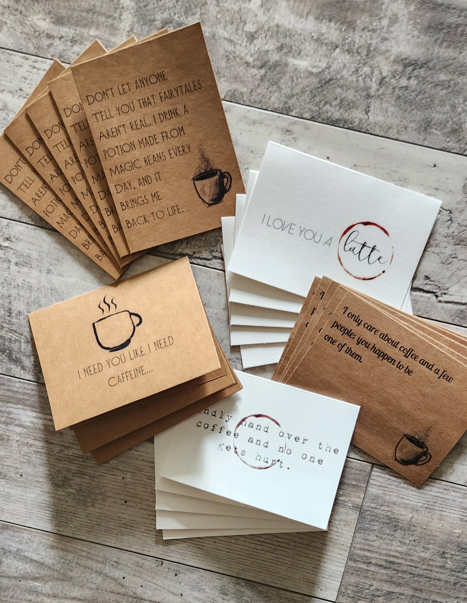 Coffee & Tea Cards