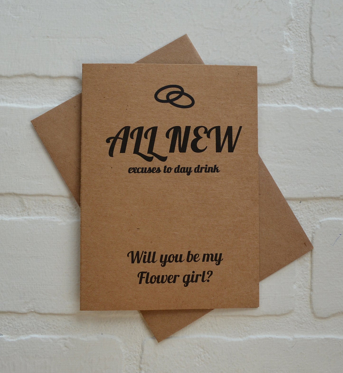 ALL NEW EXCUSE to day drink bridesmaid proposal cards | wedding bridal party invite