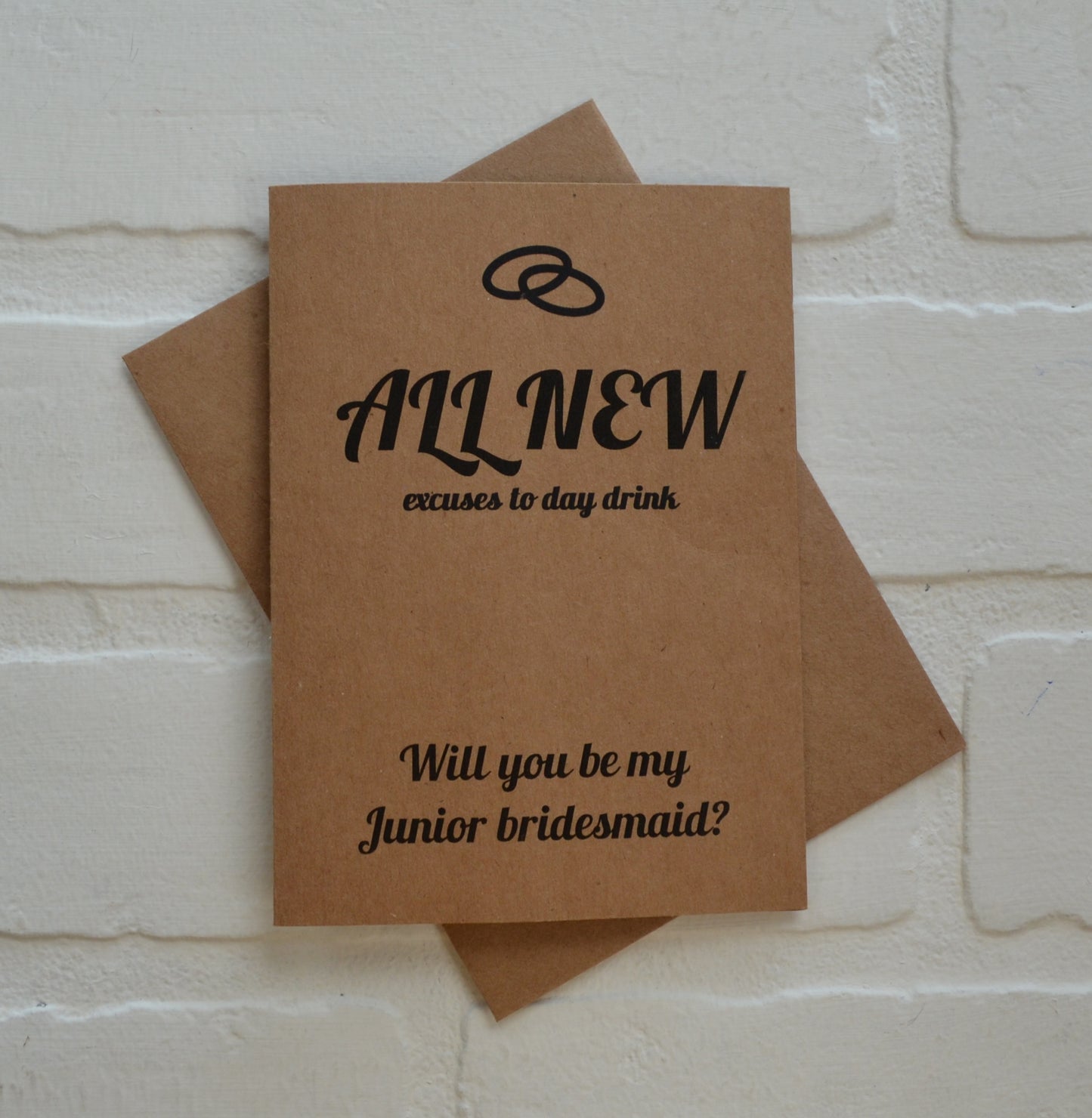 ALL NEW EXCUSE to day drink bridesmaid proposal cards | wedding bridal party invite