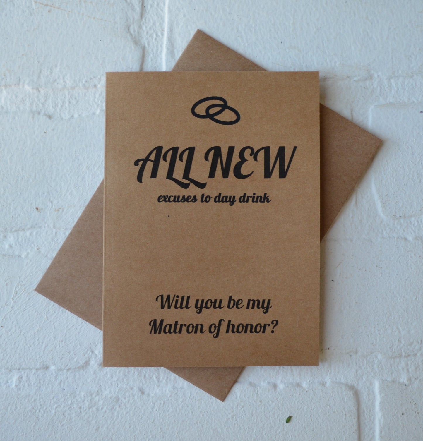 ALL NEW EXCUSE to day drink bridesmaid proposal cards | wedding bridal party invite