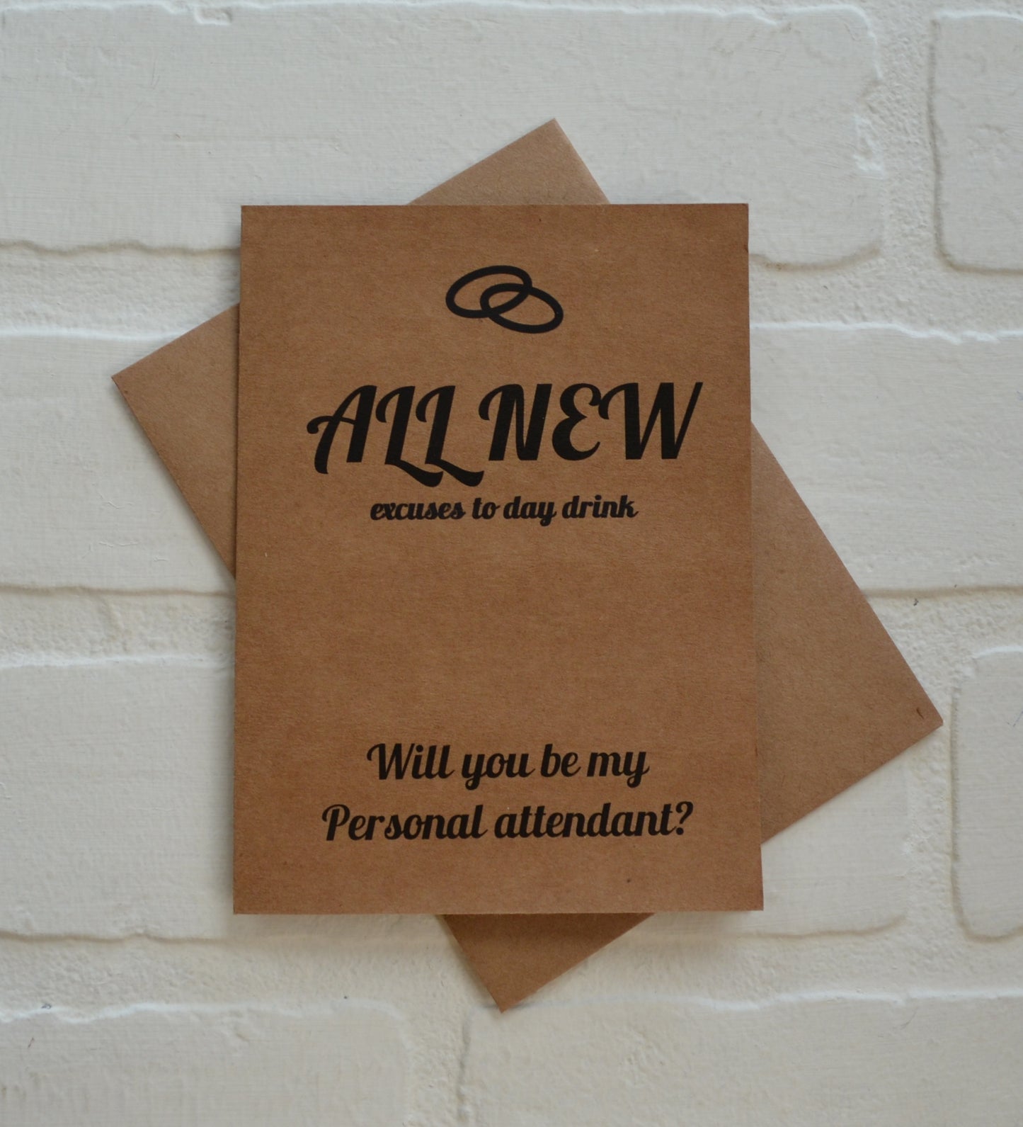 ALL NEW EXCUSE to day drink bridesmaid proposal cards | wedding bridal party invite