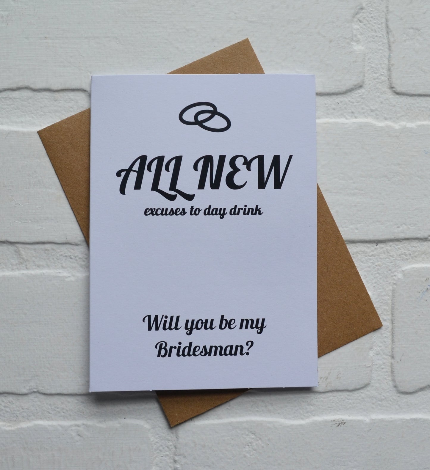 ALL NEW EXCUSE to day drink bridesmaid proposal cards | wedding bridal party invite