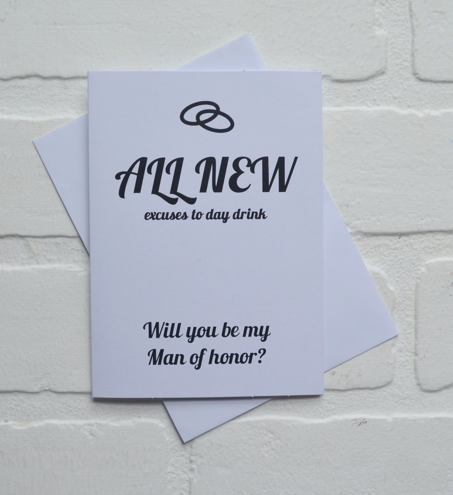 ALL NEW EXCUSE to day drink bridesmaid proposal cards | wedding bridal party invite