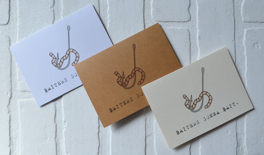 BAITERS GONNA BAIT | Fishing Card | Love | Happy Valentine's Day Greeting Cards
