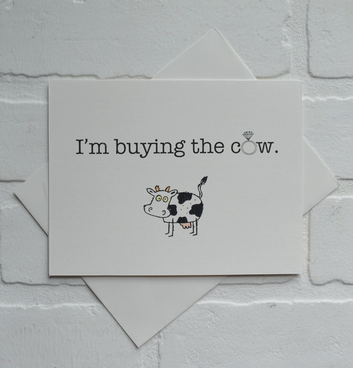 I'M BUYING the COW | groomsmen proposal cards | wedding party invite