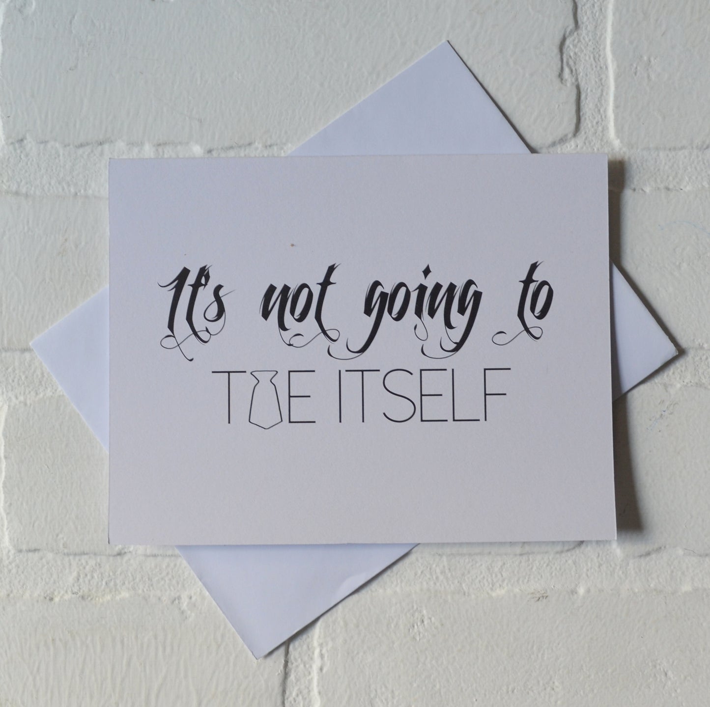 It's not going to TIE ITSELF groomsmen proposal cards | wedding party invite