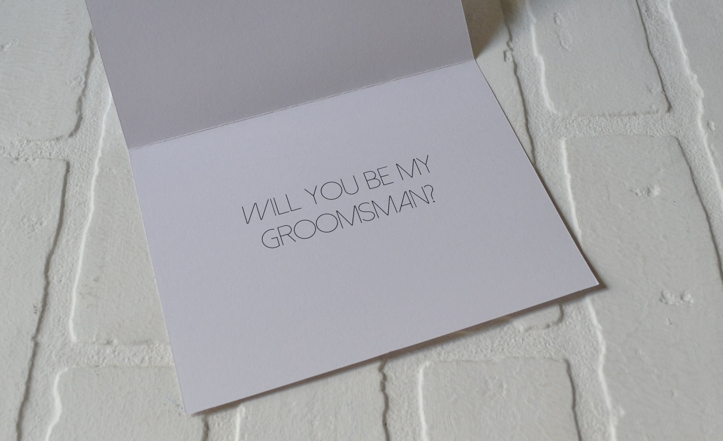 It's not going to TIE ITSELF groomsmen proposal cards | wedding party invite