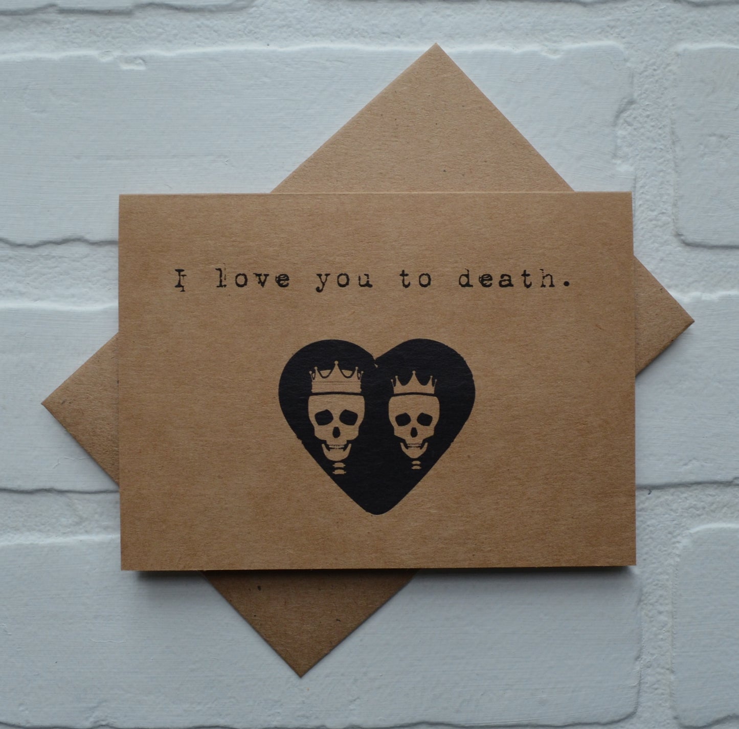 I love you to death | Halloween Card | Love | Happy Valentine's Day Greeting Cards