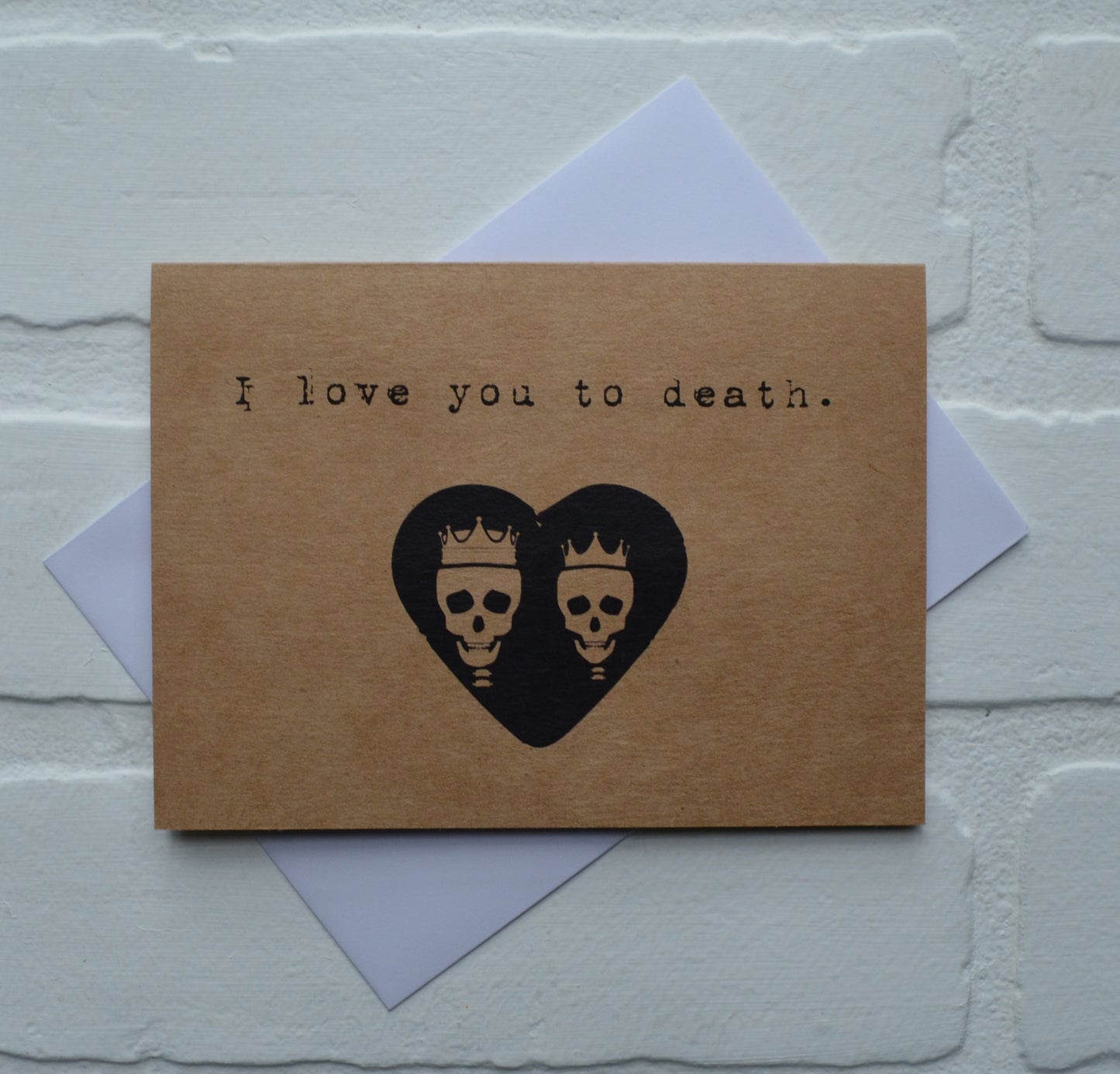 I love you to death | Halloween Card | Love | Happy Valentine's Day Greeting Cards