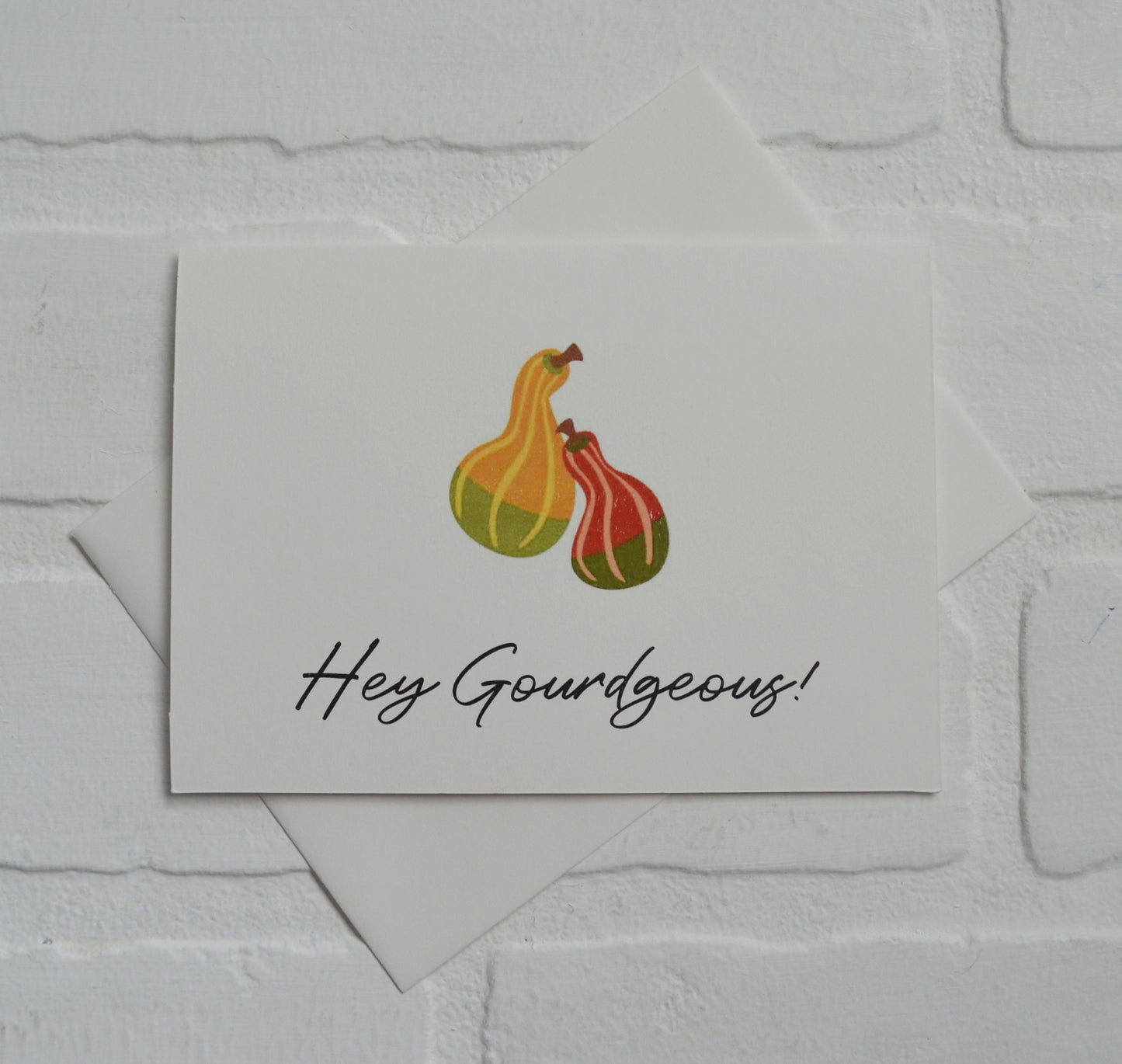 Hey Gourdgeous! | Thanksgiving Fall Greeting Cards