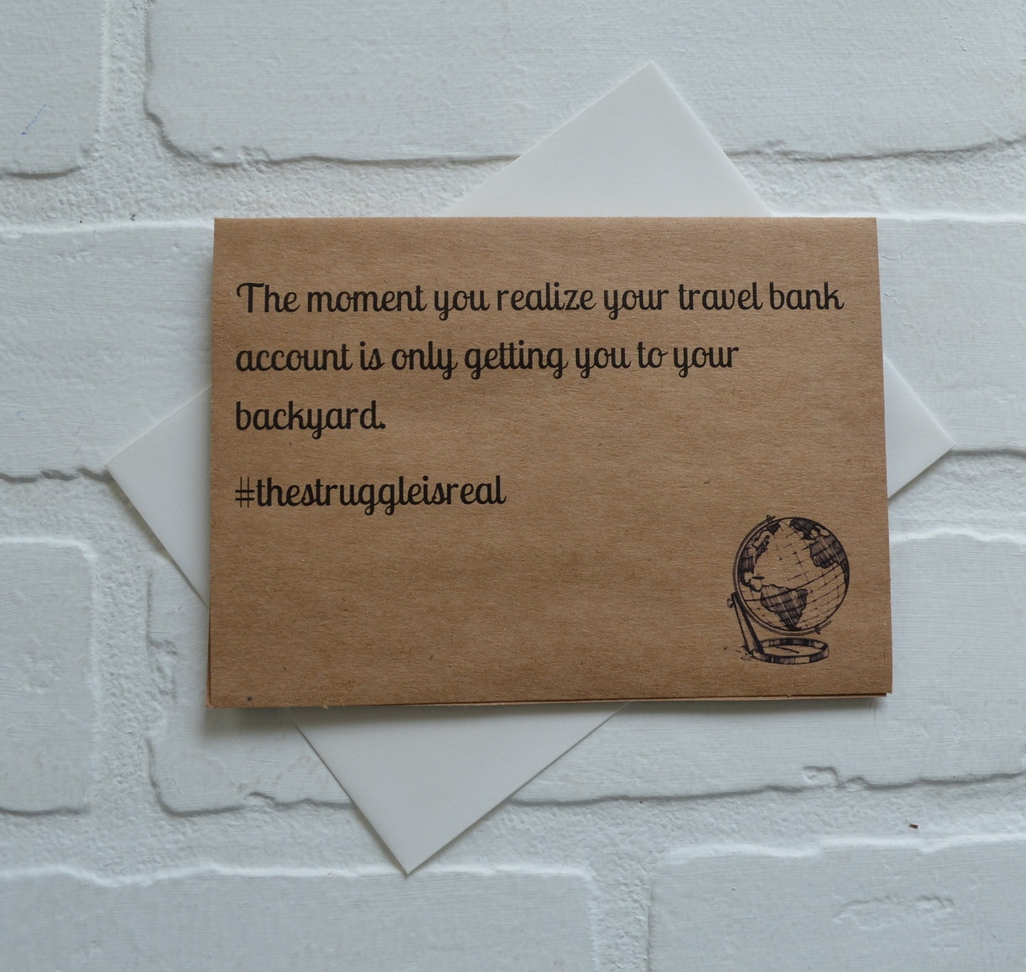 #thestuggleisreal money card | funny greeting card