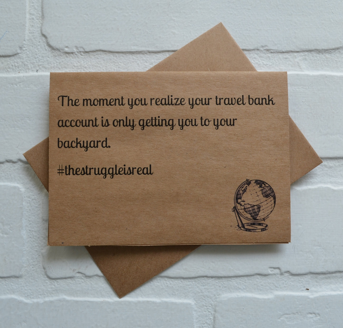 #thestuggleisreal money card | funny greeting card