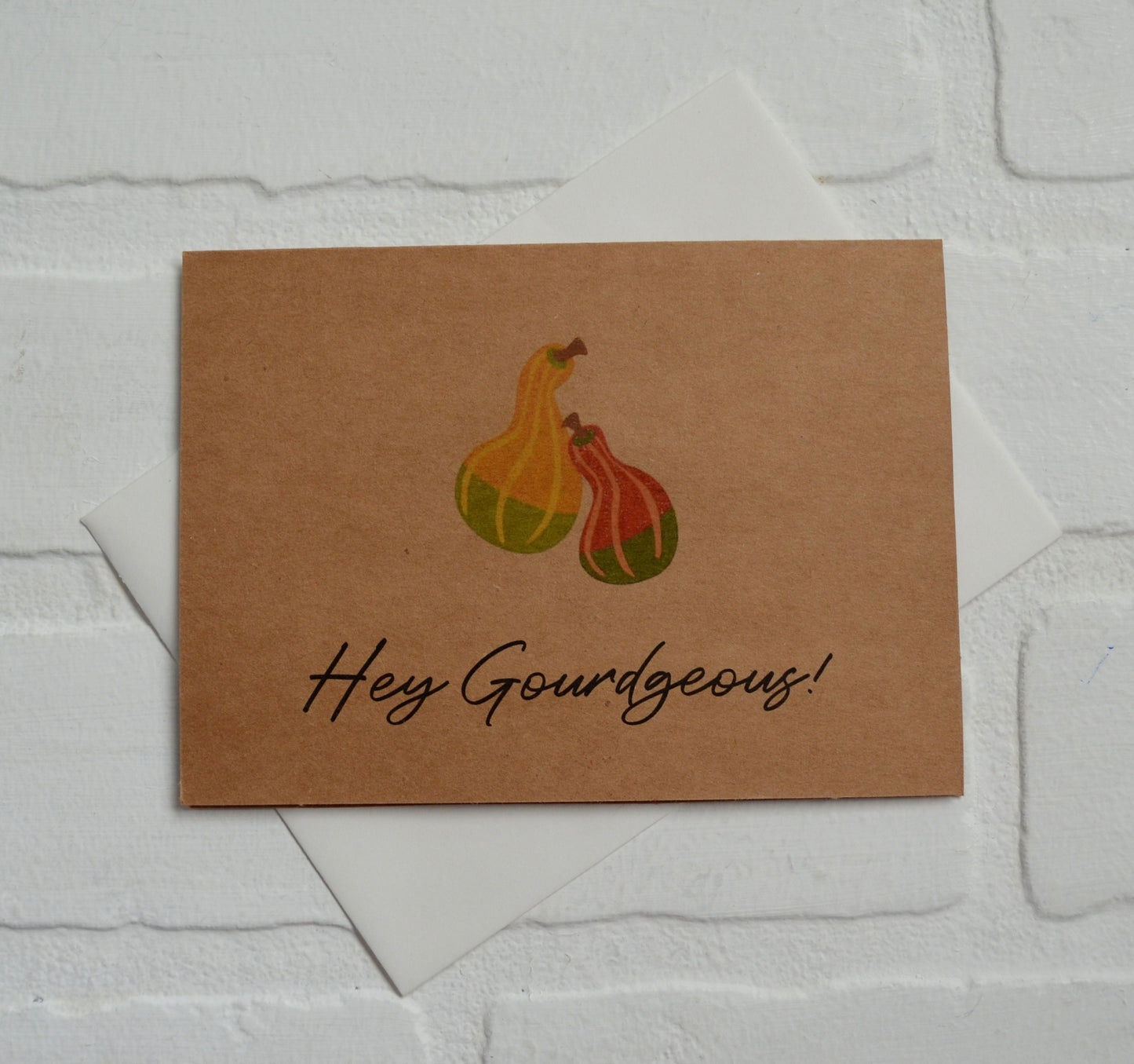 Hey Gourdgeous! | Thanksgiving Fall Greeting Cards