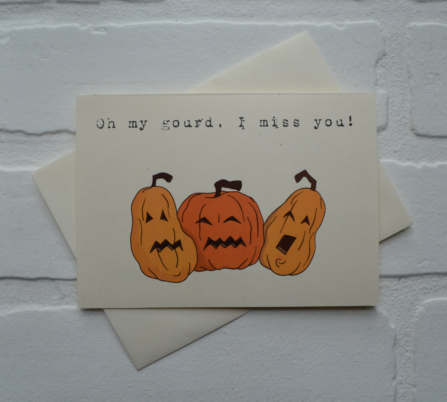 Oh my gourd, I miss you! | Halloween Greeting Cards | I Miss You