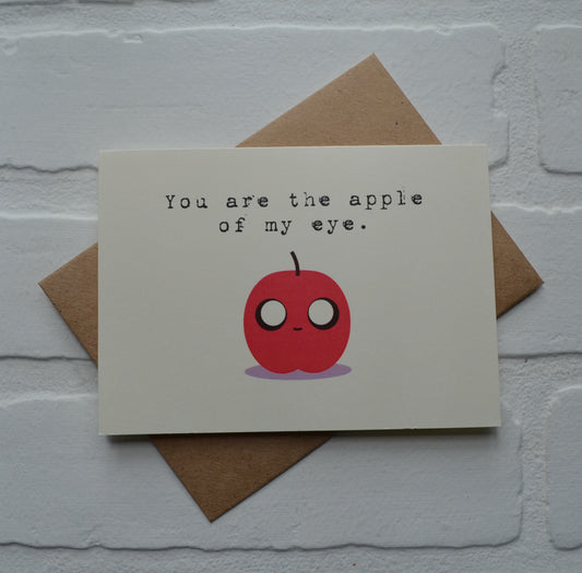 You are the apple of my eye | Thanksgiving Fall Greeting Cards