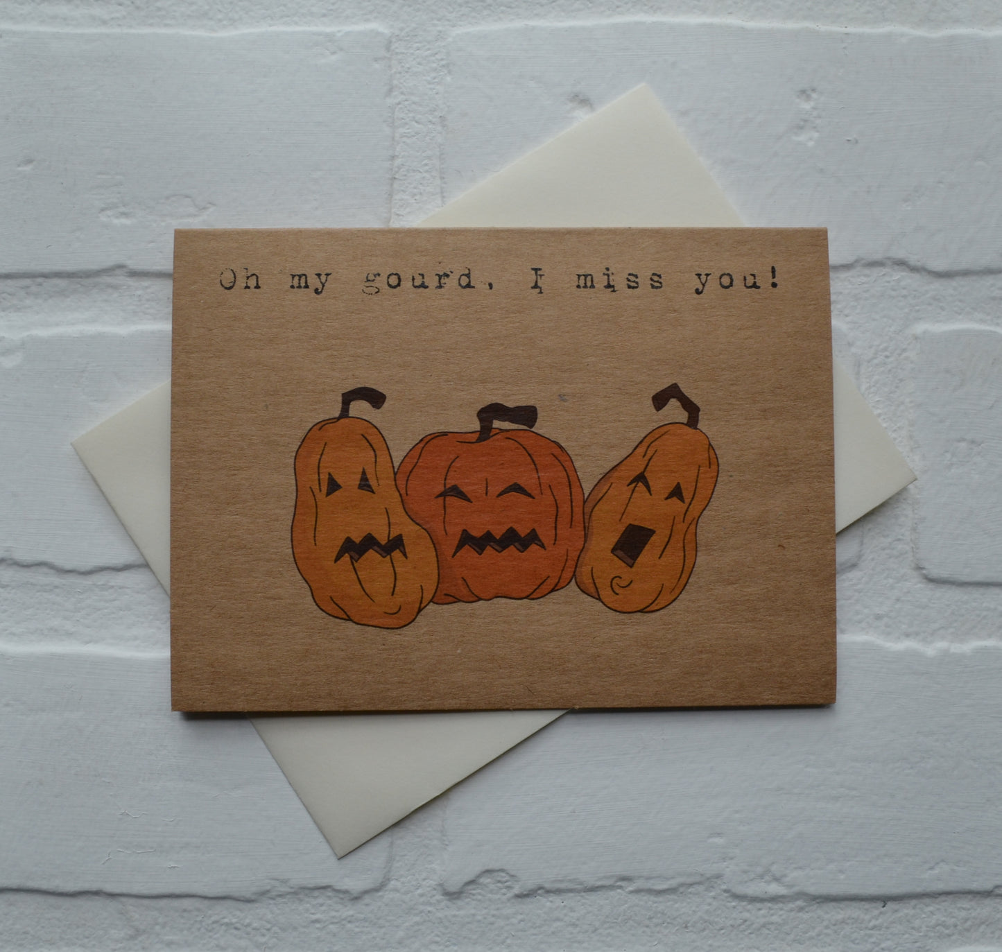 Oh my gourd, I miss you! | Halloween Greeting Cards | I Miss You