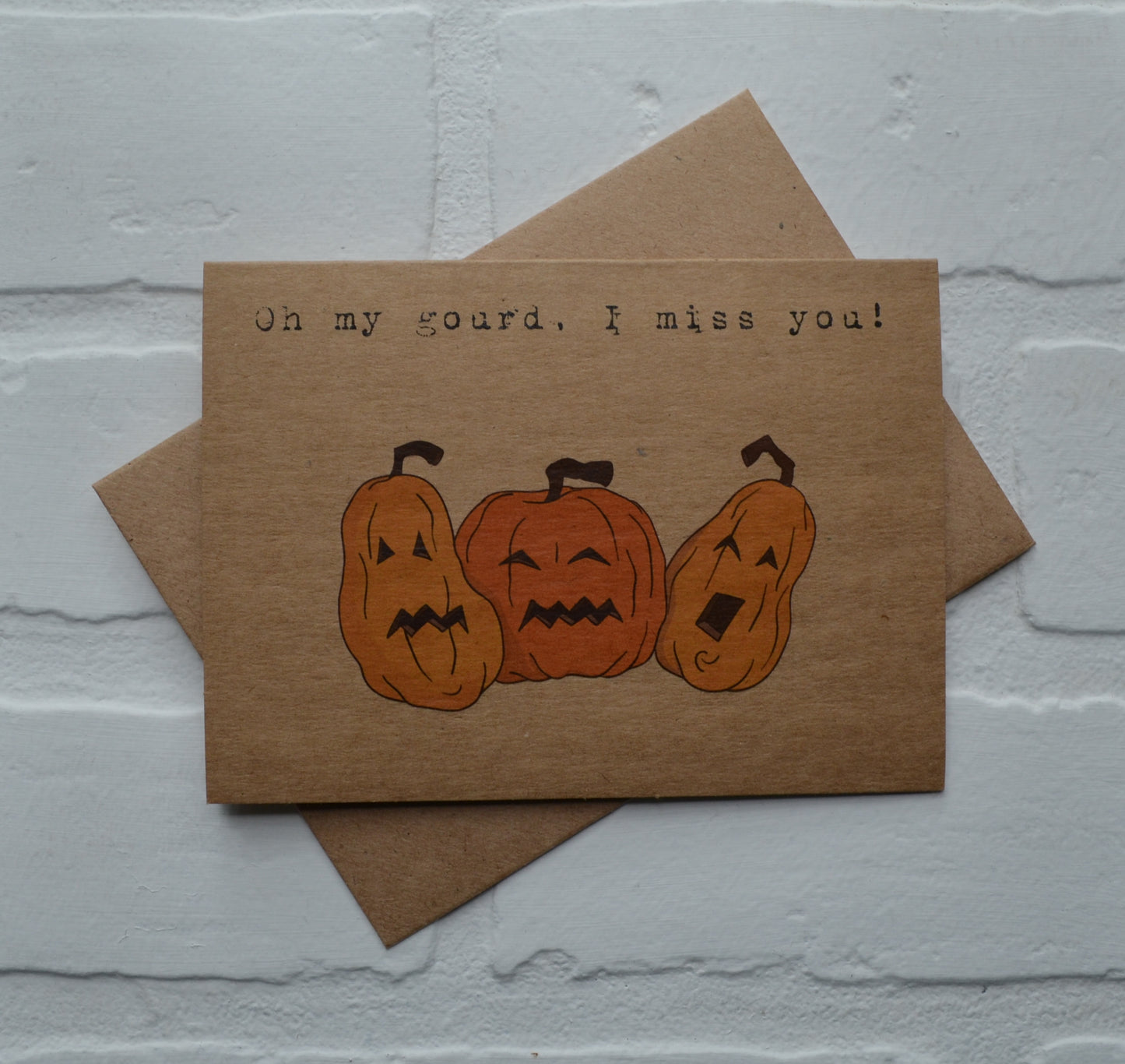 Oh my gourd, I miss you! | Halloween Greeting Cards | I Miss You