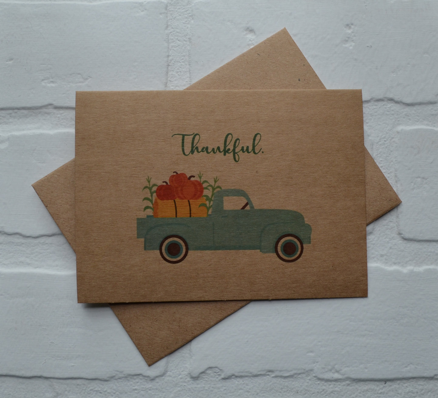 Thankful | Thanksgiving Fall Greeting Cards