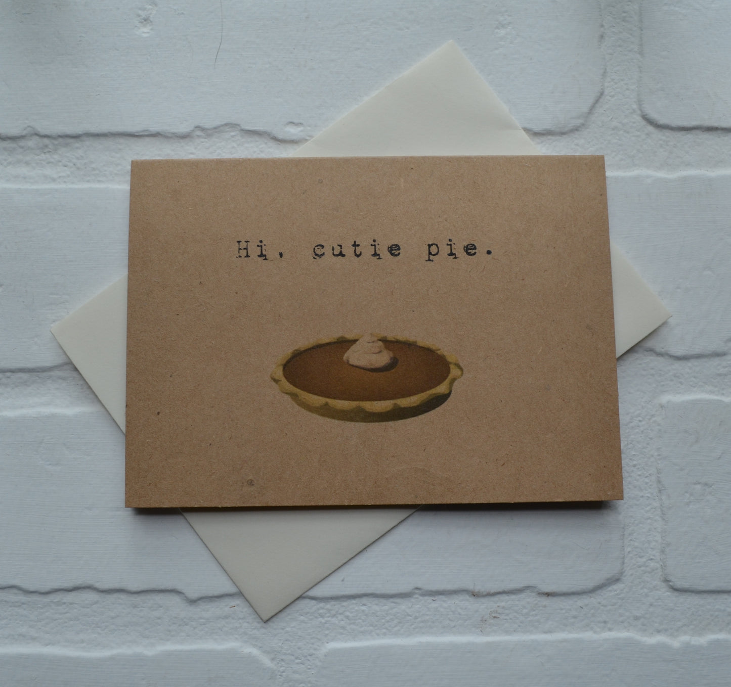 Hi, cutie pie | Thanksgiving Fall Greeting Cards