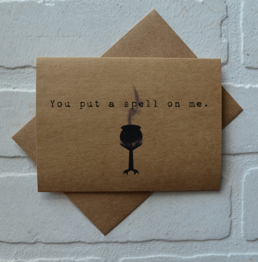 You put a spell on me | Halloween Greeting Cards