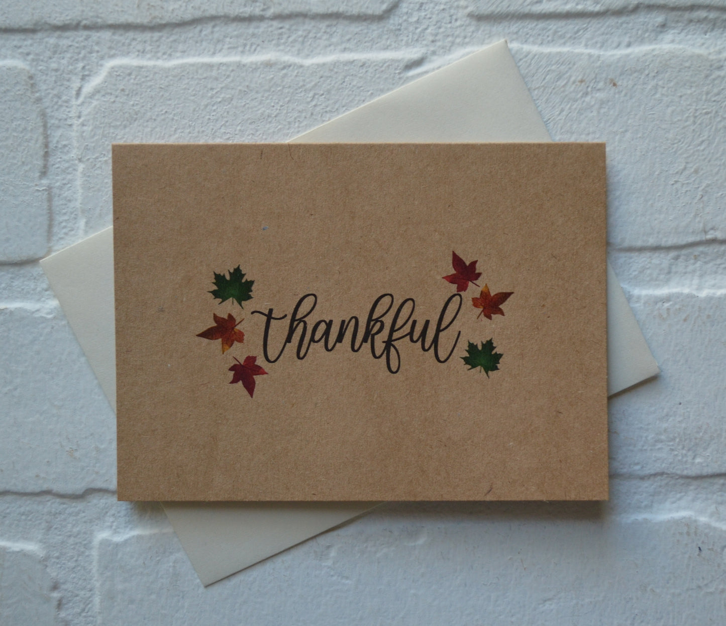 Thankful | Thanksgiving Fall Greeting Cards