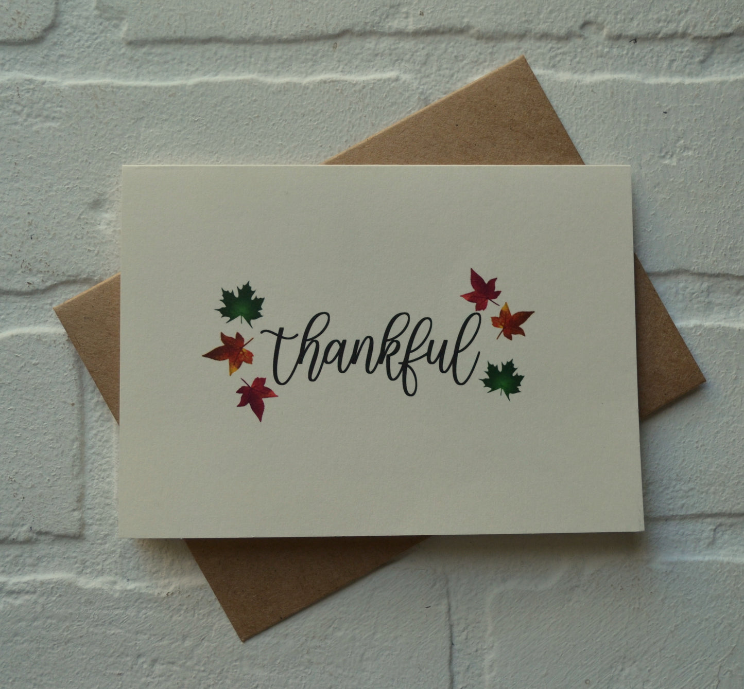 Thankful | Thanksgiving Fall Greeting Cards