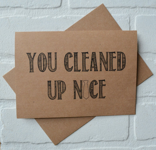 You CLEANED up NICE wedding bridal party thank you cards